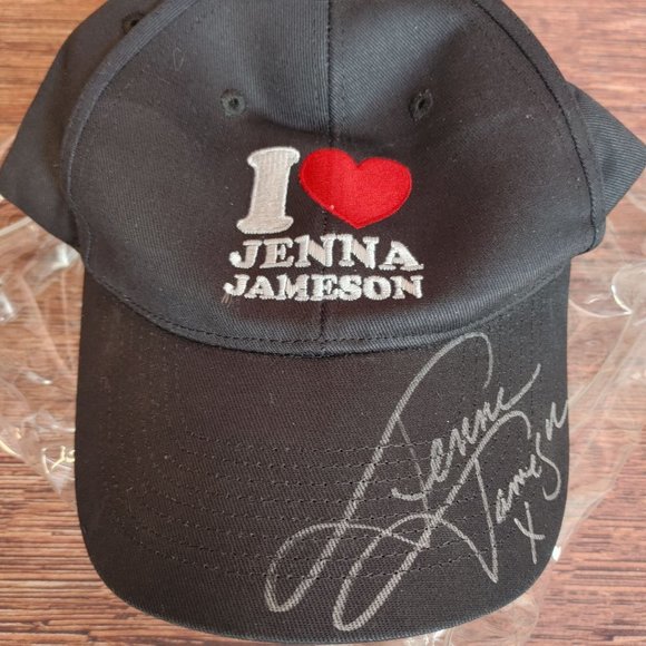 Jenna Jameson Autographed Ball Cap Signed I ♥ Jenna Jameson - Picture 1 of 2